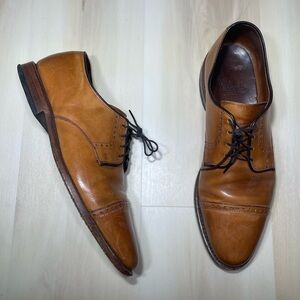 Allen Edmonds Clifton Cap Toe Derby Shoes Walnut Brown Men’s Size 10.5 D